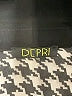 Depri 100% Polyester Houndstooth Silver Ivory Long Sleeve Blouse Size L - photo 7