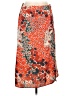 Unbranded 100% Polyester Print Orange Casual Skirt Size L - photo 1