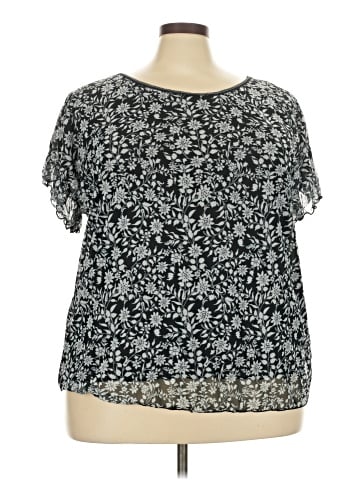 Max Studio Short Sleeve Blouse (view 1)