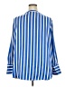 Lane Bryant Stripes Blue Long Sleeve Blouse Size 18 - 20 Plus - photo 2