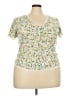 Torrid Yellow Short Sleeve Top Size 3X Plus (3) - photo 1