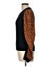 Veronica Beard 100% Wool Animal Print Black Wool Cardigan Size L - photo 5
