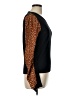 Veronica Beard 100% Wool Animal Print Black Wool Cardigan Size L - photo 4