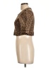BCBGMAXAZRIA Brown 3/4 Sleeve Top Size L - photo 5