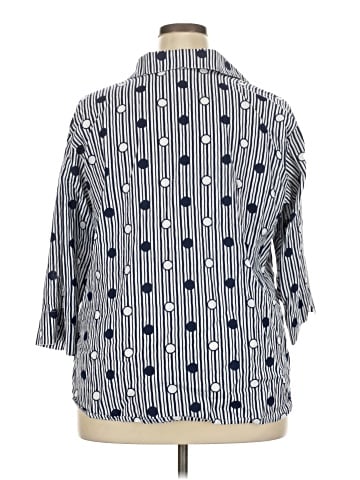 Alfred Dunner 3/4 Sleeve Button-Down Shirt (view 2)