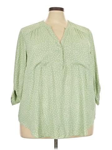 Torrid 3/4 Sleeve Blouse (view 1)