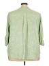 Torrid 100% Polyester Green 3/4 Sleeve Blouse Size 3X Plus (3) - photo 2