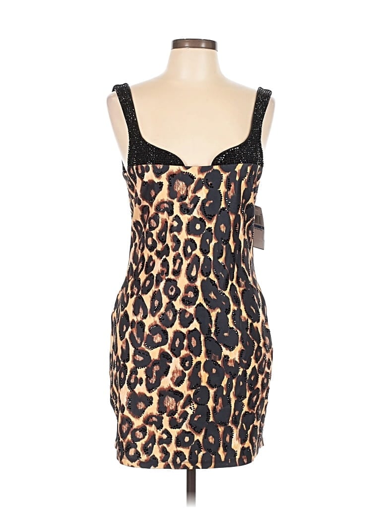 Pre-owned Seni & Cade Cocktail Dress In Brown