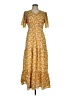 Shein 100% Polyester Yellow Casual Dress Size 6 - photo 1