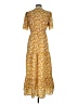 Shein 100% Polyester Yellow Casual Dress Size 6 - photo 2
