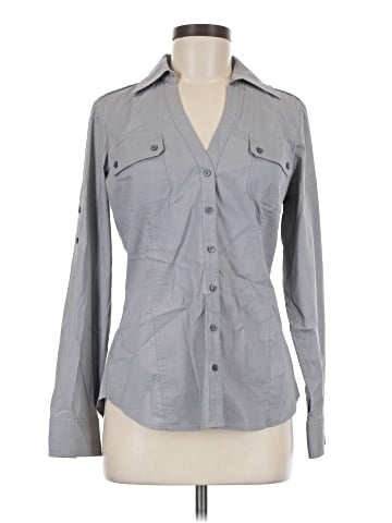 Express Long Sleeve Button-Down Shirt (view 1)
