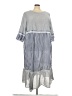 Emery Rose Stripes Gray Casual Dress Size 5X - photo 1