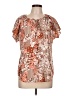 Unbranded Orange Short Sleeve Blouse Size L - photo 1