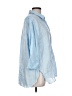 Zara Blue 3/4 Sleeve Button-Down Shirt Size L - photo 4