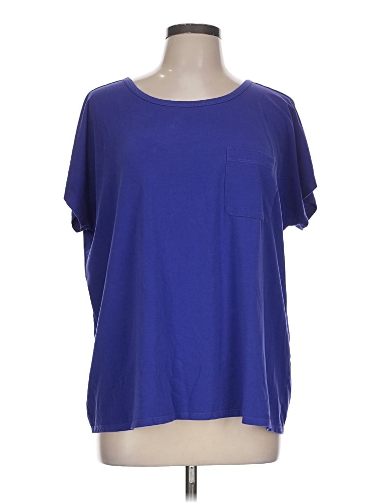 Pre-owned Jjill Short Sleeve T-shirt In Purple