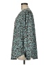 Jodifl 100% Polyester Animal Print Teal Long Sleeve Blouse Size M - photo 5