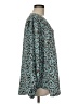 Jodifl 100% Polyester Animal Print Teal Long Sleeve Blouse Size M - photo 4
