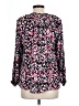 Assorted Brands 100% Viscose Floral Pink Long Sleeve Blouse Size L - photo 2