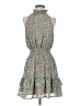 Olivia Grey 100% Polyester Animal Print Gray Casual Dress Size S - photo 1