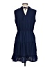 Unbranded 100% Polyester Solid Blue Casual Dress Size L - photo 2