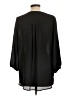 Pleione 100% Polyester Black 3/4 Sleeve Blouse Size L - photo 2