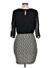 Iz Byer Chevron-herringbone Black Casual Dress Size L - photo 2