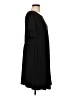 Flounce Solid Black Casual Dress Size 12 - photo 4