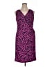 JS Collections Animal Print Purple Cocktail Dress Size 14 - photo 1