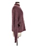 Express Tweed Burgundy Turtleneck Sweater Size M - photo 4