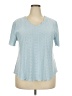 Unbranded Blue Short Sleeve Blouse Size XXL - photo 1