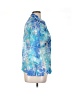 All Hours Print Blue 3/4 Sleeve Blouse Size XXL (estimated) - photo 4