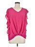 Entro 100% Polyester Pink Short Sleeve Blouse Size M - photo 1