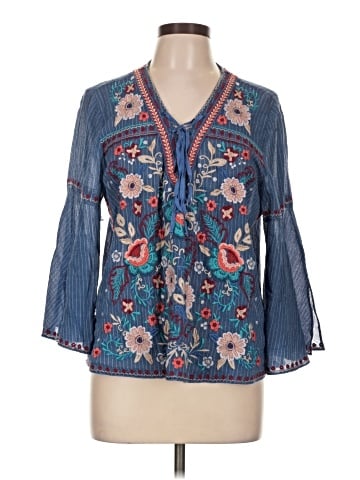 Johnny Was 3/4 Sleeve Blouse (view 1)