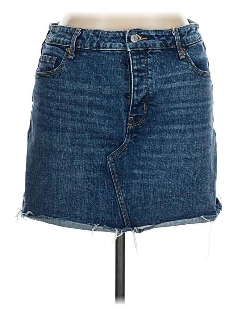 Pre-owned Old Navy Denim Skirt In Blue