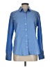 Halogen Color Block Blue Long Sleeve Button-Down Shirt Size L - photo 1