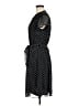 MSK 100% Polyester Polka Dots Black Casual Dress Size 8 - photo 5