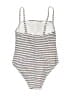 Shade & Shore Chevron-herringbone White One Piece Swimsuit Size M - photo 2
