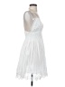 Zara 100% Polyester White Cocktail Dress Size S - photo 4