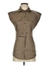 FRAME Tan Sleeveless Button-Down Shirt Size XS - photo 1
