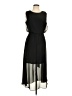Bisou Bisou 100% Polyester Solid Black Casual Dress Size 10 - photo 1