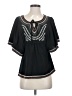 Octavia Black Short Sleeve Blouse Size S - photo 1