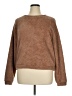 Shein 100% Polyester Solid Brown Pullover Sweater Size XL - photo 1