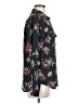 Ann Taylor LOFT 100% Polyester Floral Teal Long Sleeve Blouse Size M - photo 4
