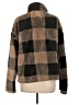 Thread & Supply 100% Polyester Plaid Brown Faux Fur Jacket Size L - photo 2
