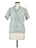 Assorted Brands 100% Cotton Blue Short Sleeve Blouse Size M - photo 1