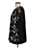 J.Jill 100% Polyester Floral Black 3/4 Sleeve T-Shirt Size L - photo 5