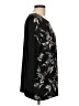 J.Jill 100% Polyester Floral Black 3/4 Sleeve T-Shirt Size L - photo 4