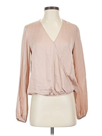 Theory Long Sleeve Silk Top (view 1)