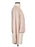Theory 100% Silk Solid Tan Long Sleeve Silk Top Size S - photo 4