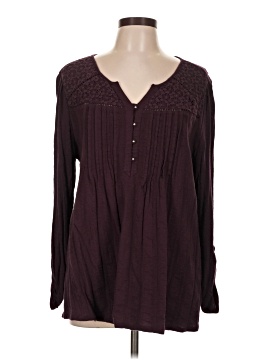 Gloria Vanderbilt Long Sleeve Henley (view 1)